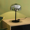 Solo 2 Table Lamp in Black with Vaporized Black Glass Shade