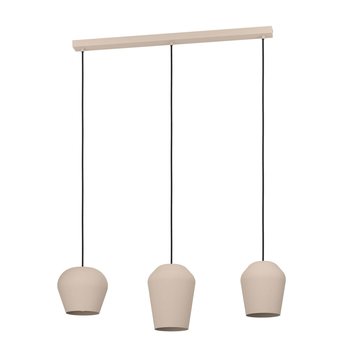 Cambaito Triple Drop Linear Pendant in a Sandy Finish
