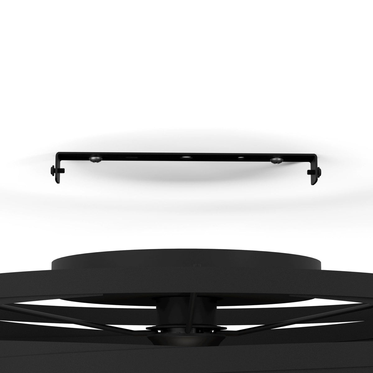 Cremella 370mm Spiral Style Black Ceiling Light