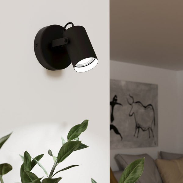 Sorego Single Lamp Adjustable Spotlight in Black