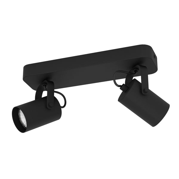 Sorego Twin Lamp Adjustable Spotlight in Black