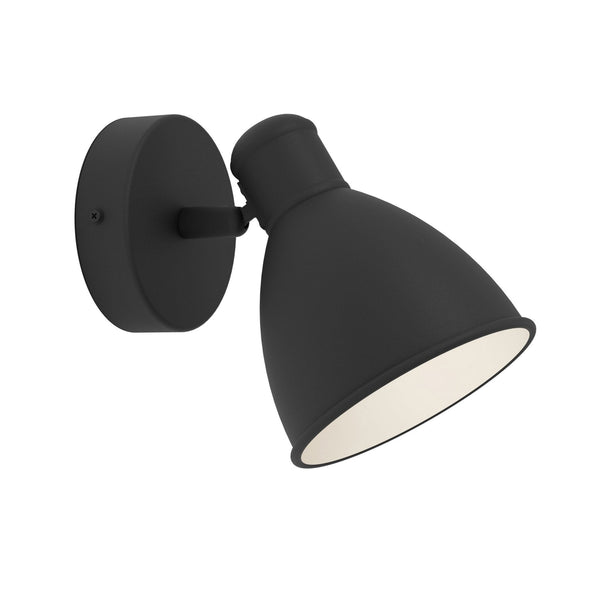 San Peri 1 IP44 Adjustable Bathroom Spotlight in Black