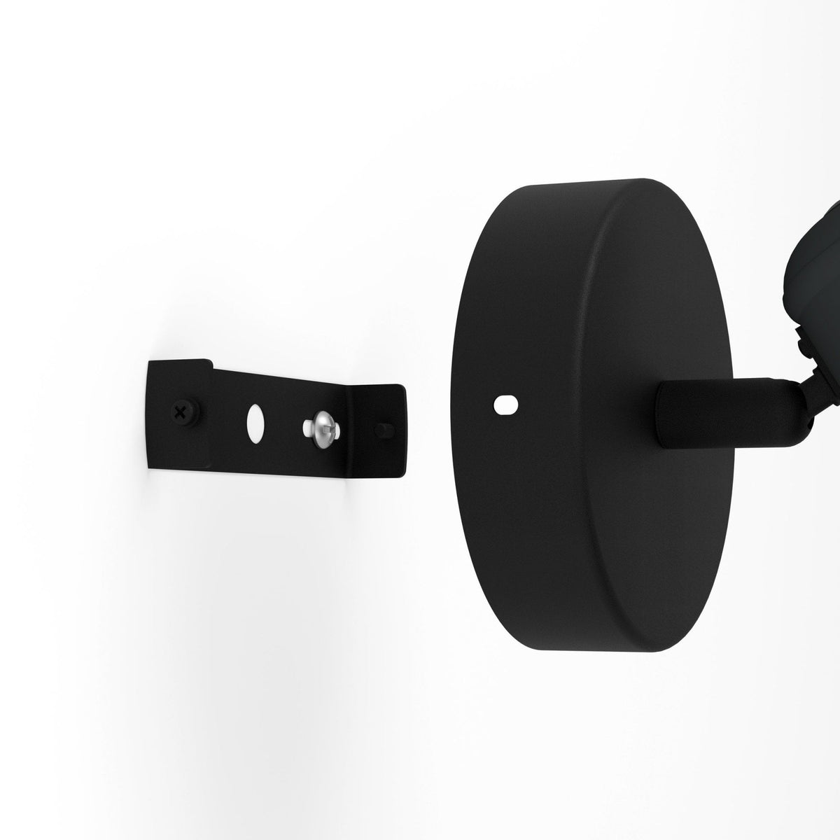 San Peri 1 IP44 Adjustable Bathroom Spotlight in Black