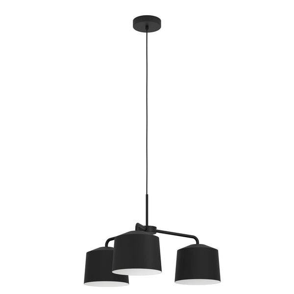 Caguanes Three Lamp Single Pendant in Black