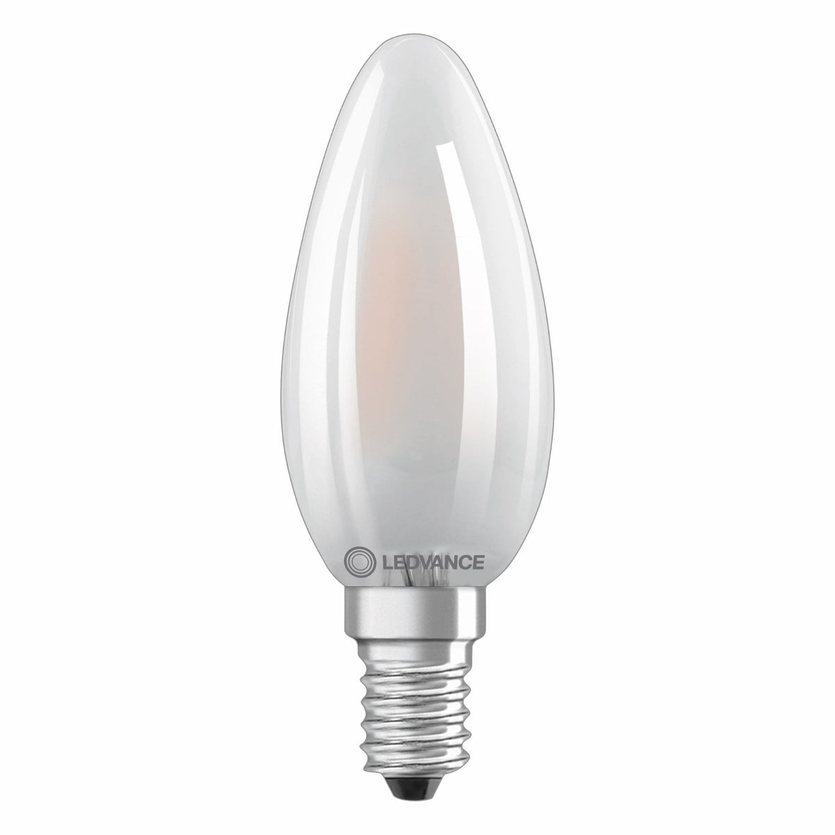 High CRI E14 Dimmable Warm White Frosted LED Candle 3.4W 2700K 470lm