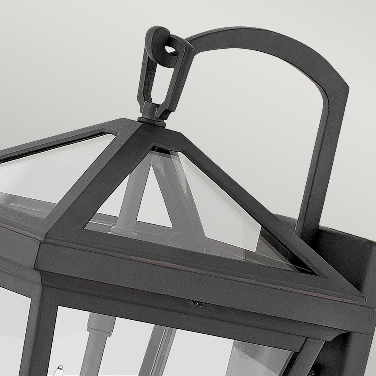 Alford Place IP44 Two Lamp Small Wall Lantern in Museum Black