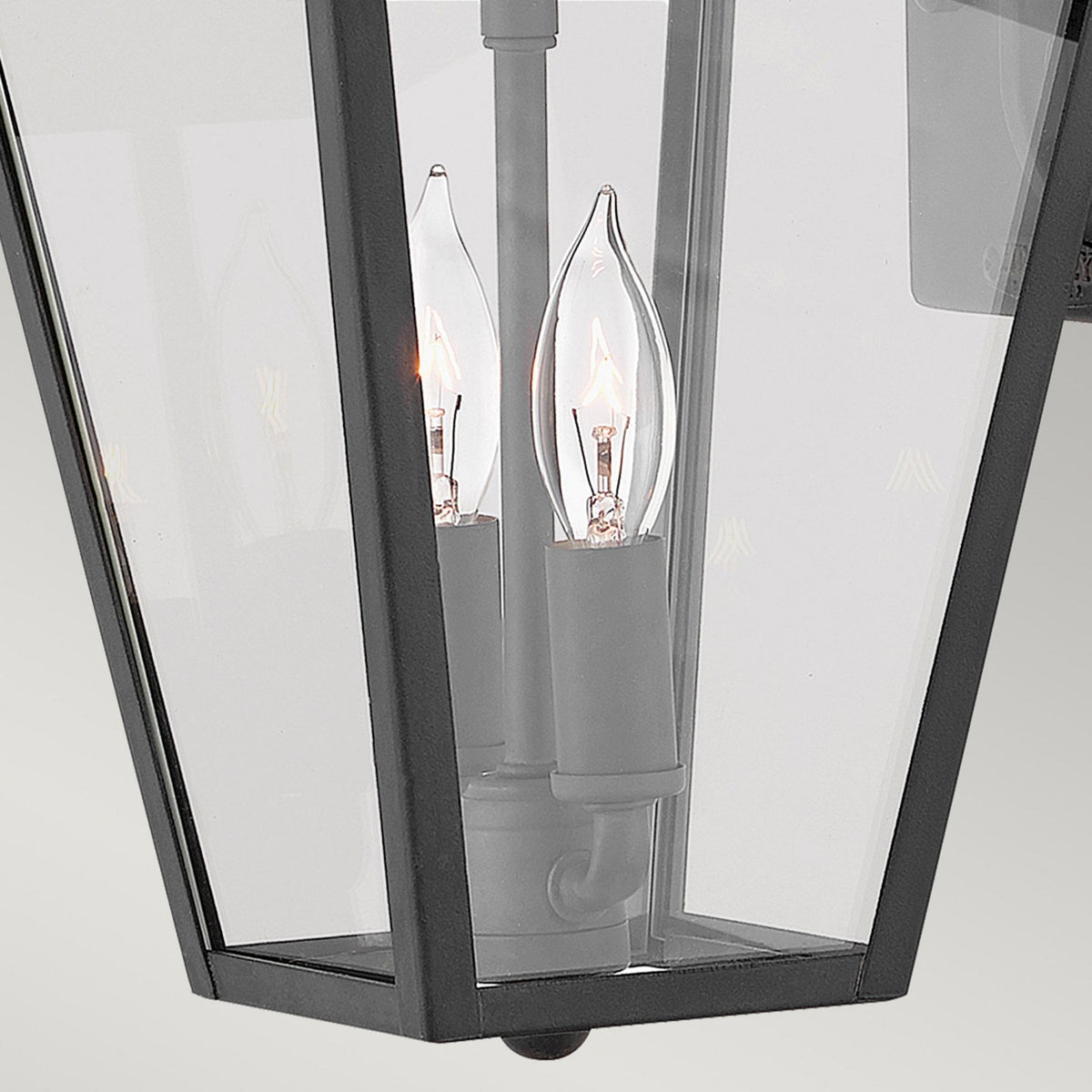 Alford Place IP44 Two Lamp Small Wall Lantern in Museum Black