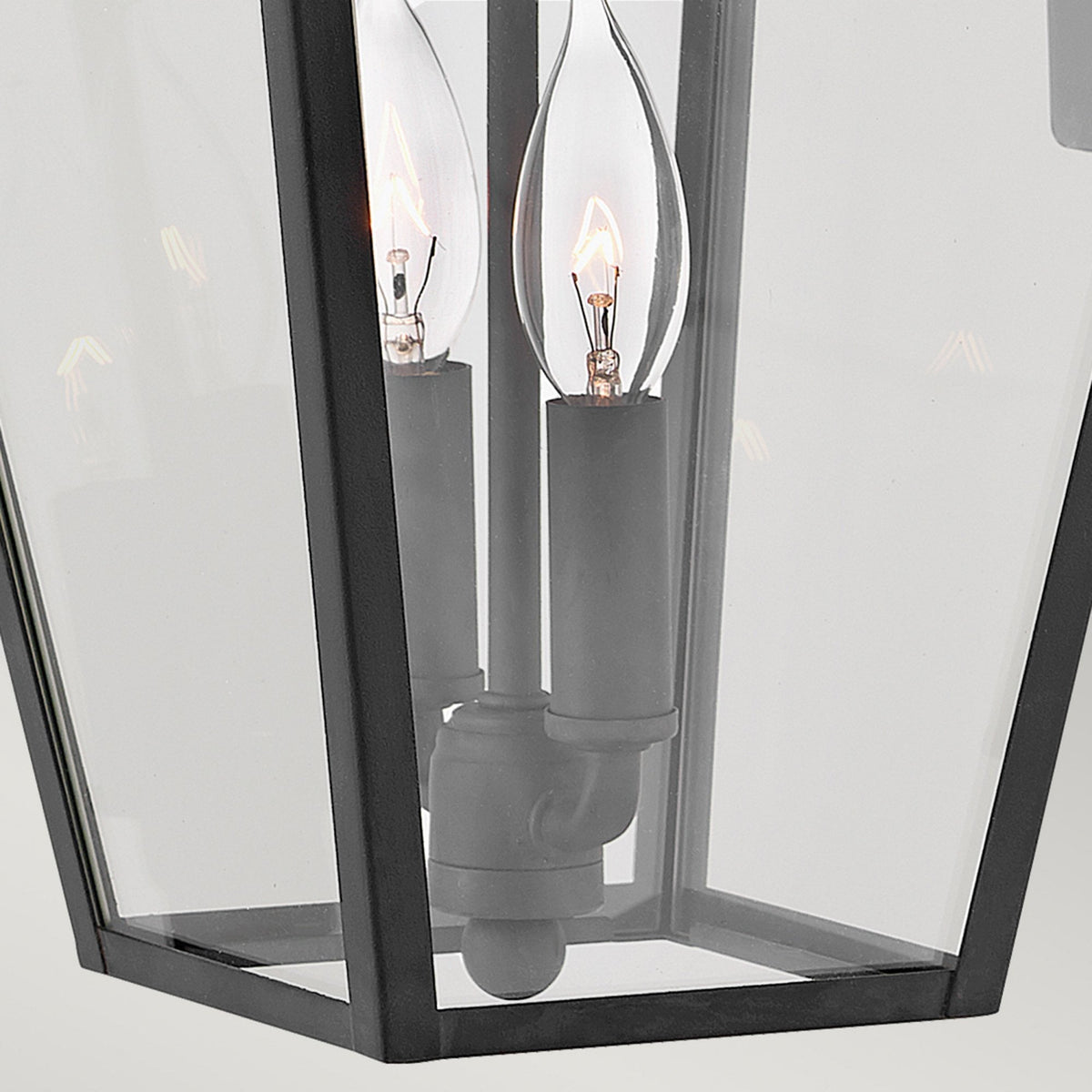 Alford Place IP44 Two Lamp Medium Wall Lantern in Museum Black