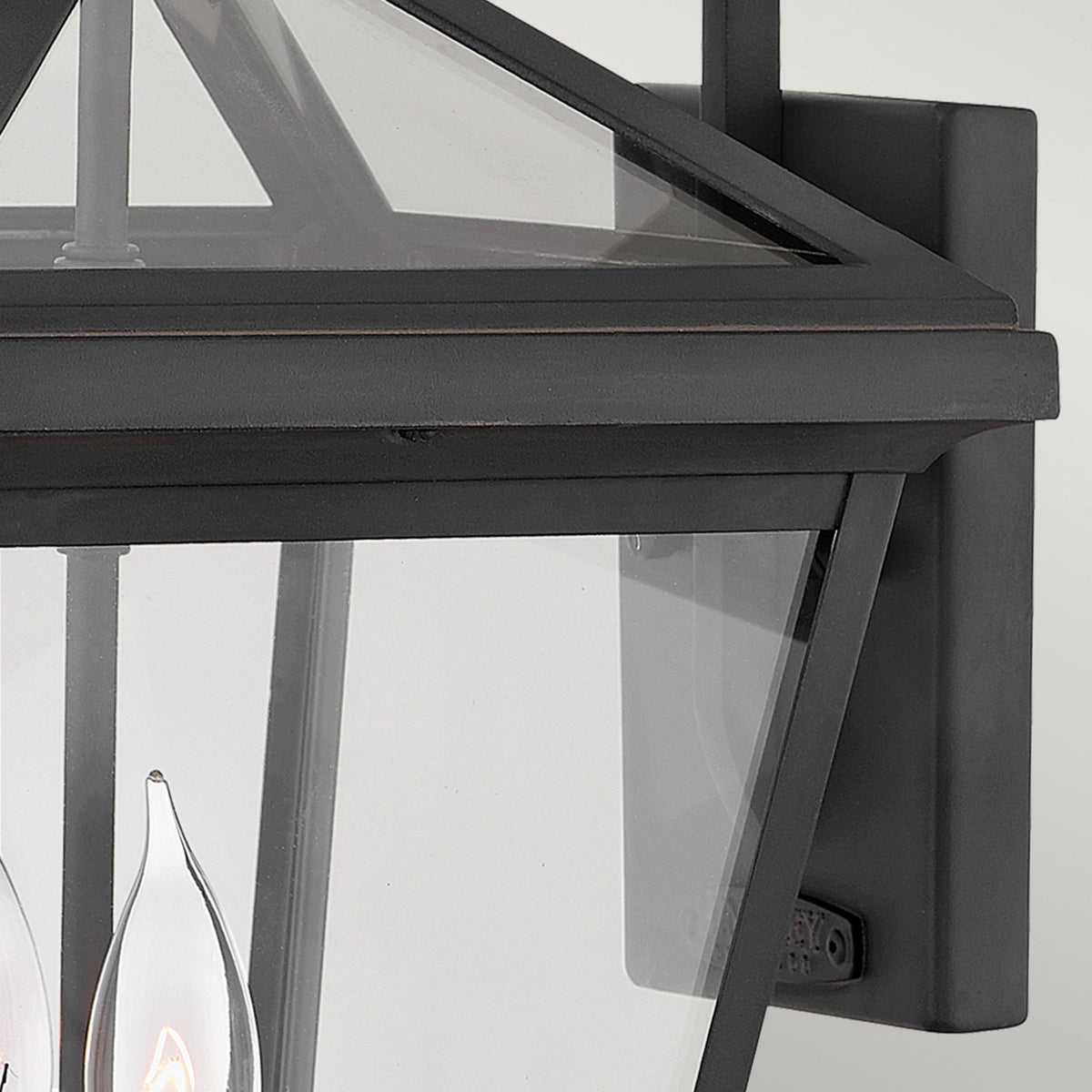 Alford Place IP44 Two Lamp Medium Wall Lantern in Museum Black