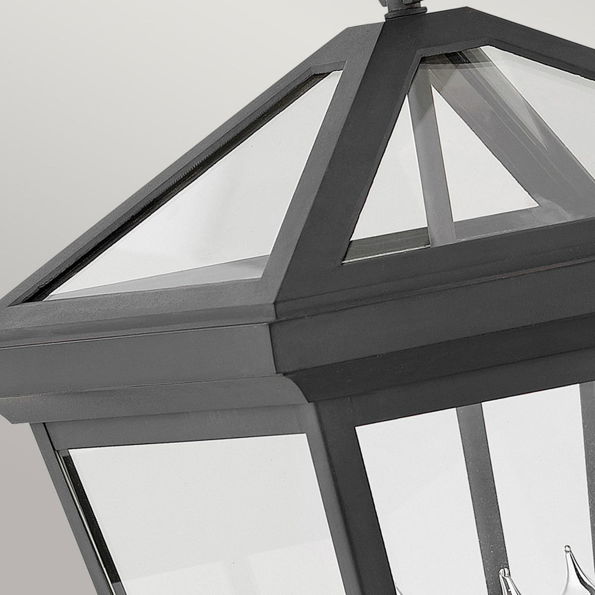 Alford Place IP44 Three Lamp Large Wall Lantern in Museum Black