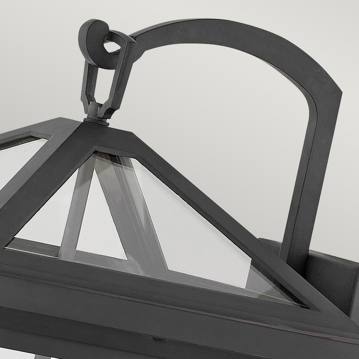 Alford Place IP44 Three Lamp Large Wall Lantern in Museum Black