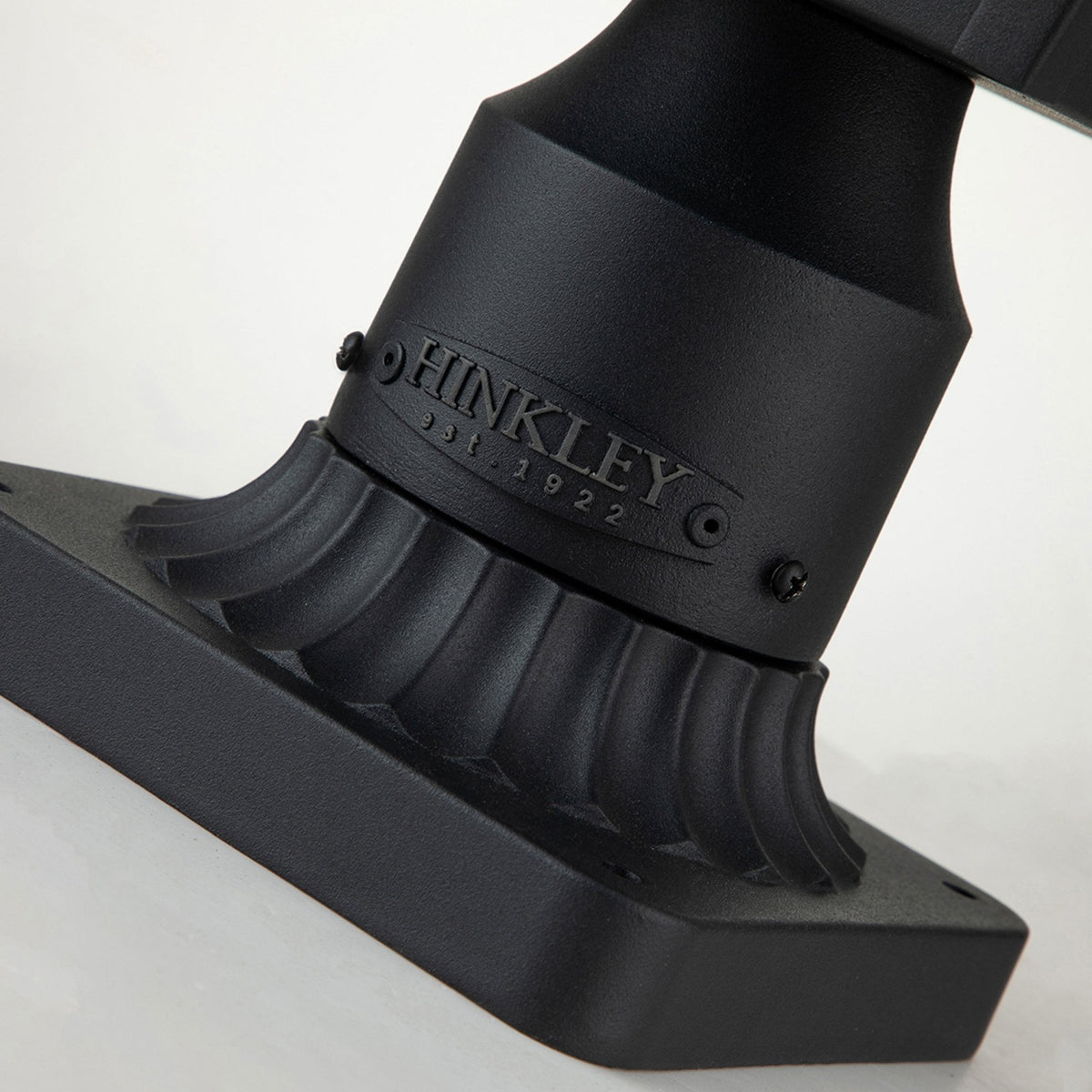 Alford Place IP44 Two Lamp Pedestal Lantern in Museum Black