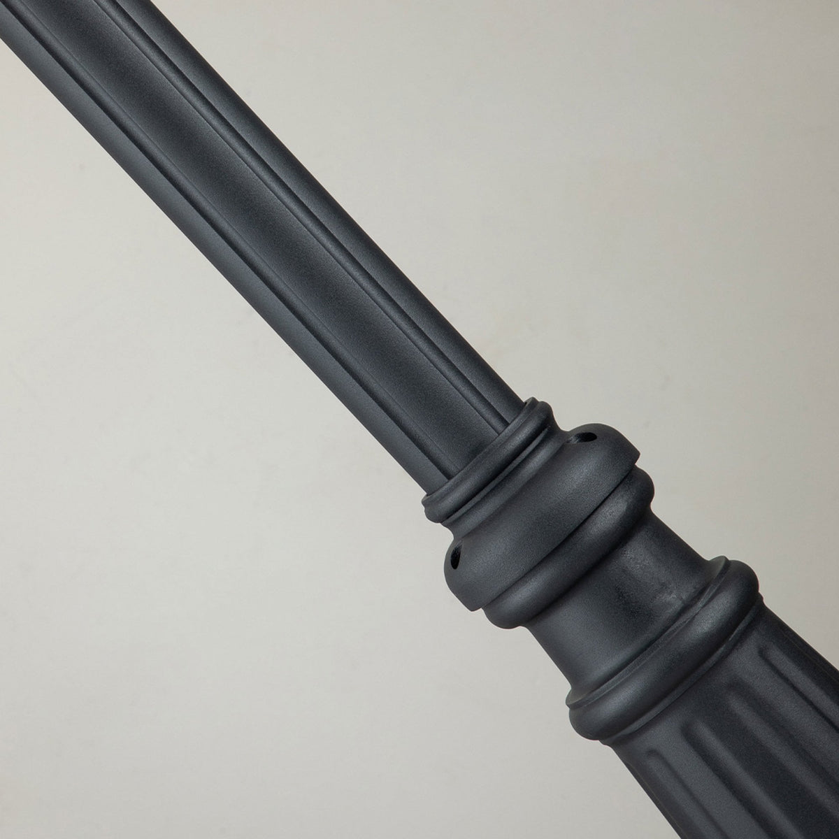 Alford Place IP44 Four Light Lamp Post in Museum Black