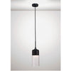 Mia Black Pendant With Clear Glass Shade