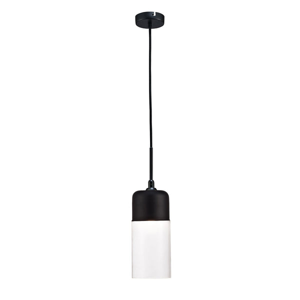 Mia Black Pendant With Clear Glass Shade