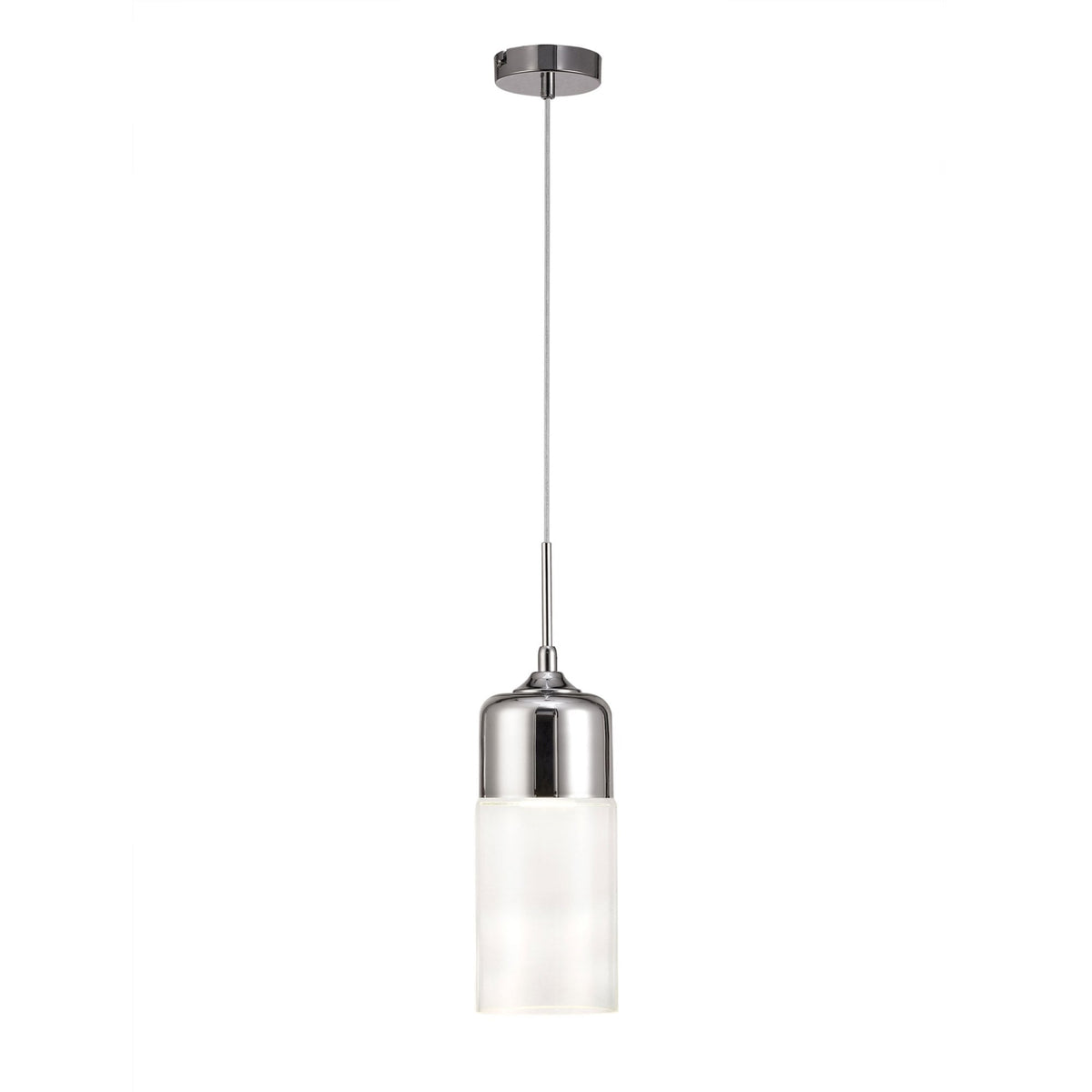 Mia Chrome Pendant With Clear Glass Shade