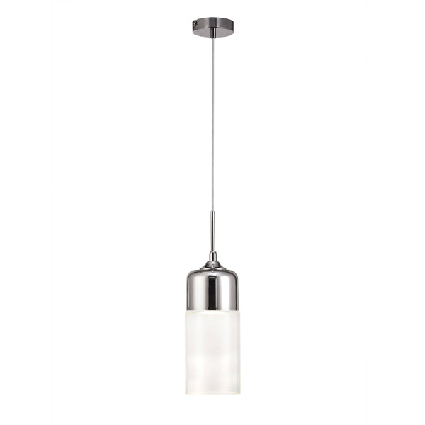 Mia Chrome Pendant With Clear Glass Shade