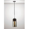 Mia Black Pendant With Smoked Glass Shade