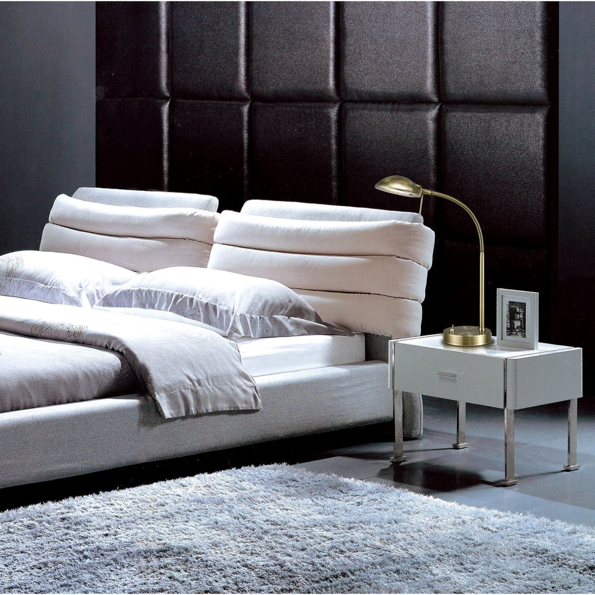 Bamberg Satin Nickel Adjustable Table Lamp