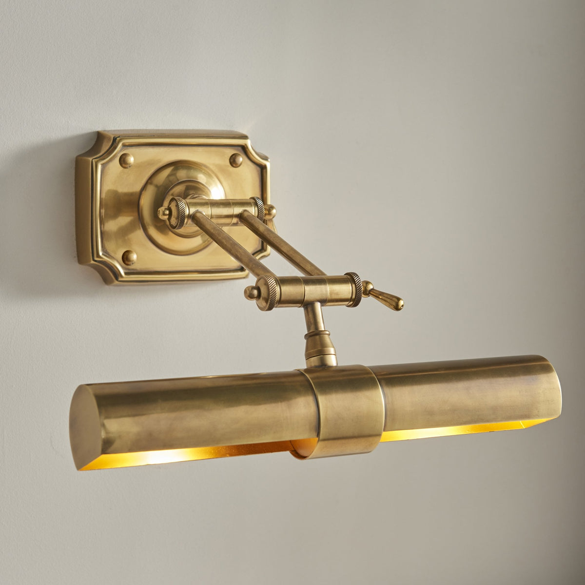 Winchester 14" Solid Brass Adjustable Picture Light