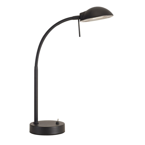 Bamberg Satin Black Adjustable Table Lamp