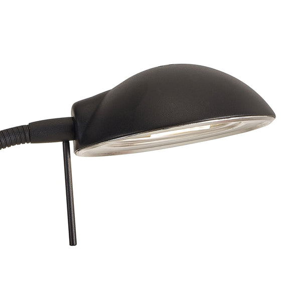 Bamberg Satin Black Adjustable Table Lamp