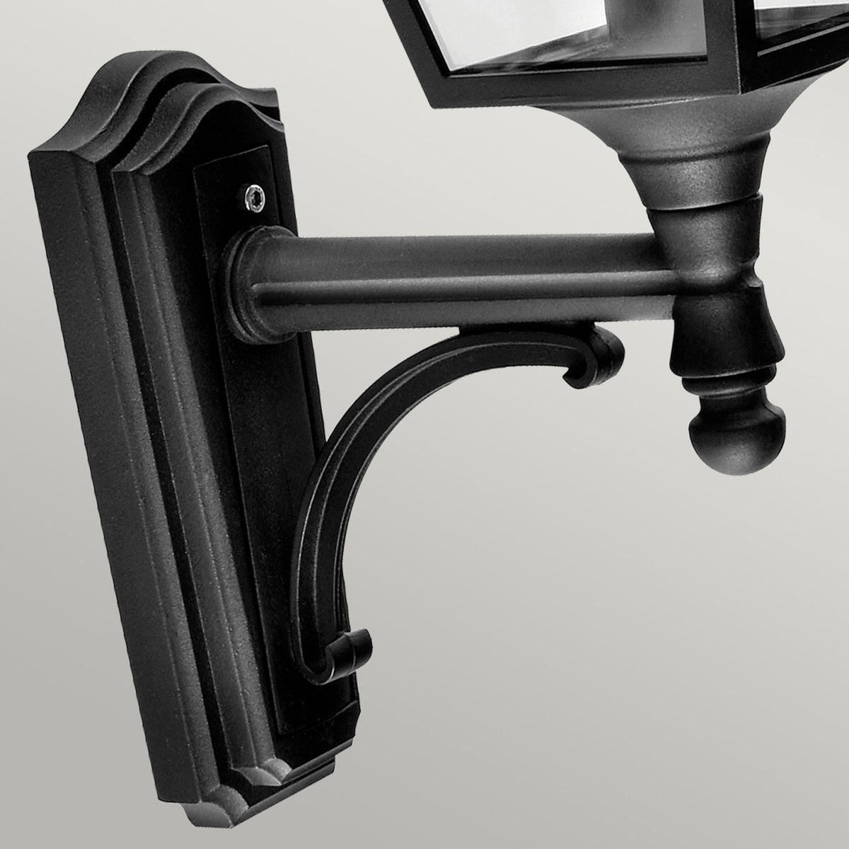 Turin IP54 Light Up Small Wall Lantern in Black