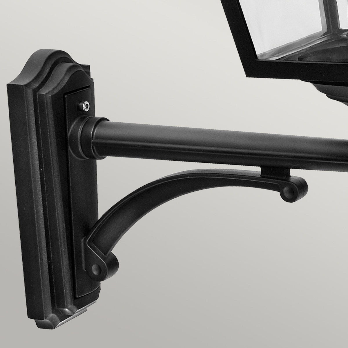 Turin Grande IP54 Light Up Wall Lantern in Black