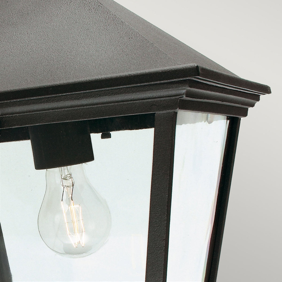 Turin Grande IP54 Pendant Chain Lantern in Black