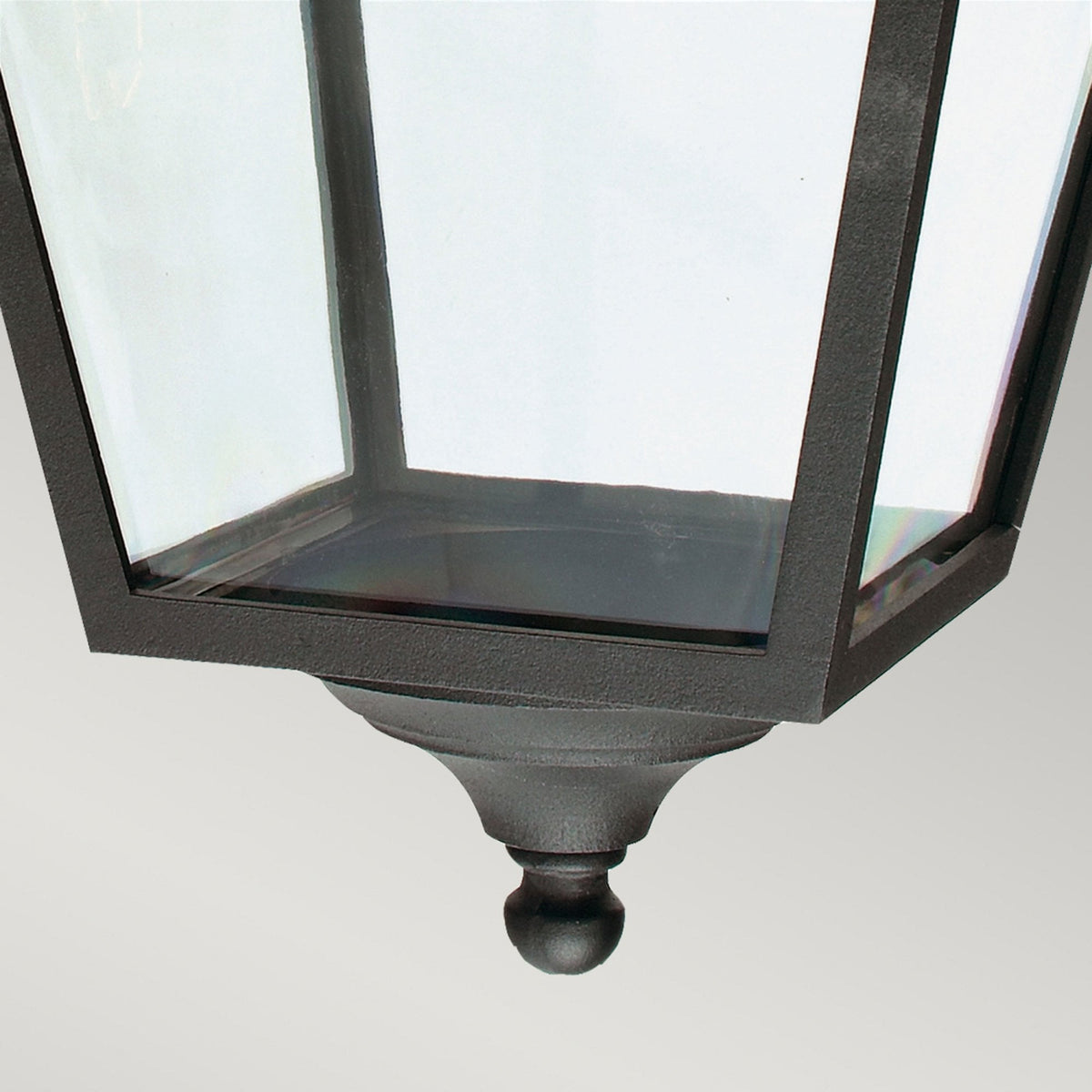 Turin Grande IP54 Pendant Chain Lantern in Black
