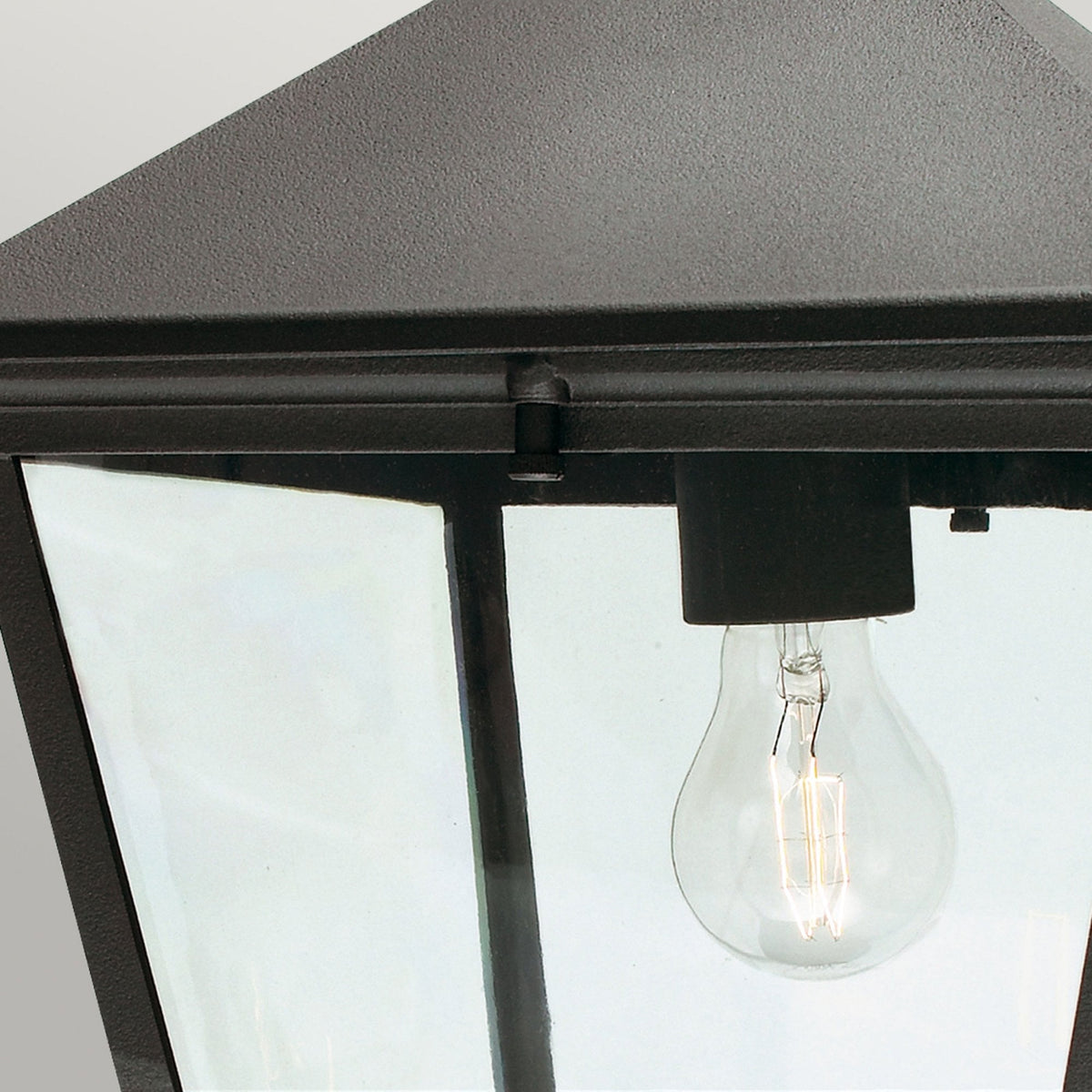 Turin Grande IP54 Pendant Chain Lantern in Black