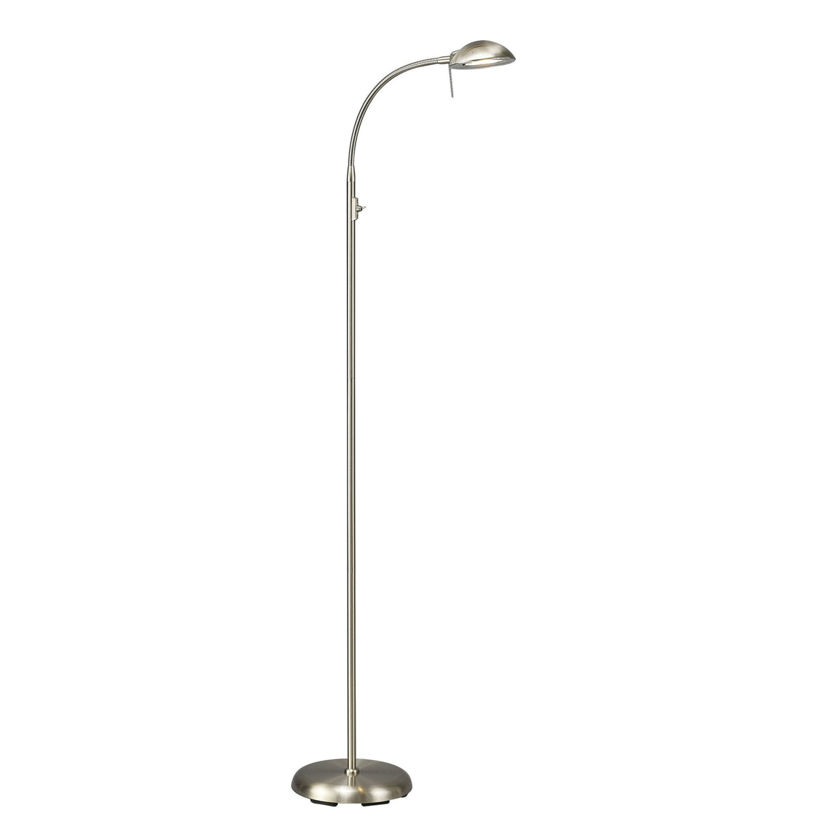 Bamberg Satin Nickel Adjustable Floor Lamp
