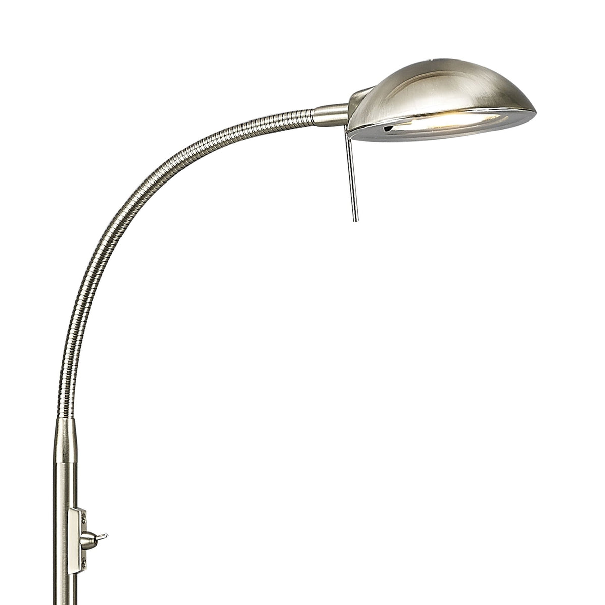 Bamberg Satin Nickel Adjustable Floor Lamp