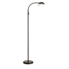 Bamberg Satin Black Adjustable Floor Lamp