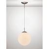 Miranda 30cm Satin Nickel & Frosted Glass Pendant