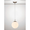 Miranda 25cm Satin Nickel & Frosted Glass Pendant