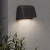 Mast Twin IP44 Wall Light in Textured Black