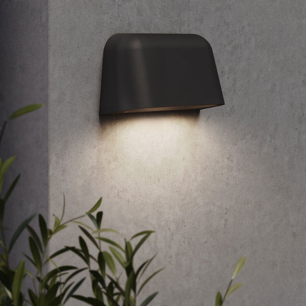 Mast Twin IP44 Wall Light in Textured Black