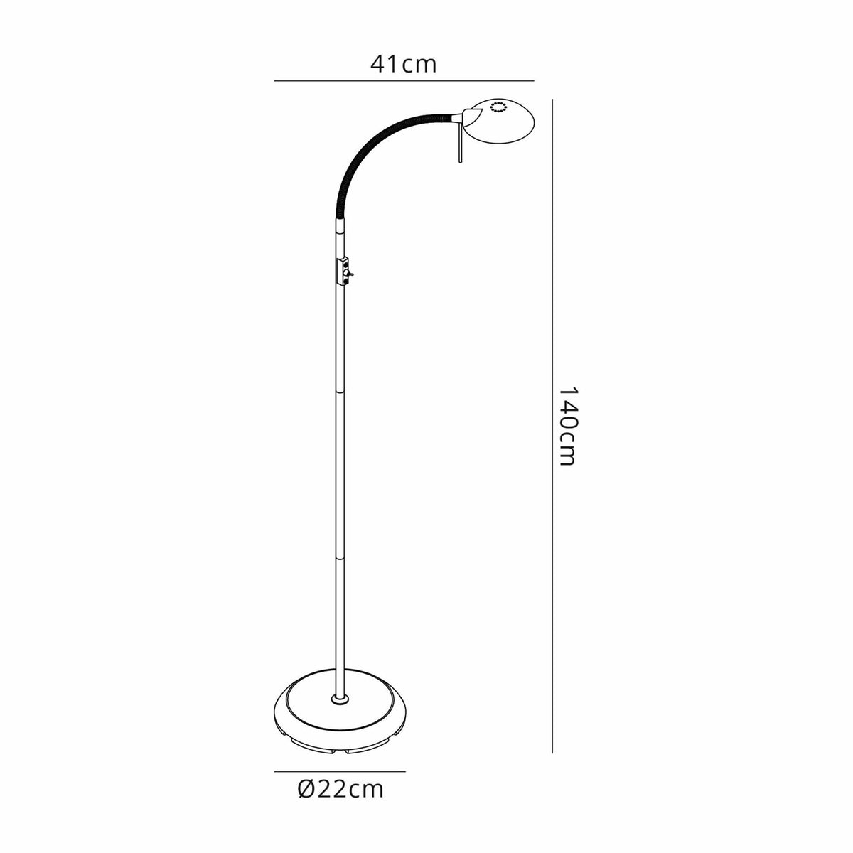 Bamberg Gold Adjustable Floor Lamp