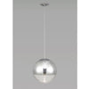Miranda 30cm Polished Chrome & Clear Glass Pendant
