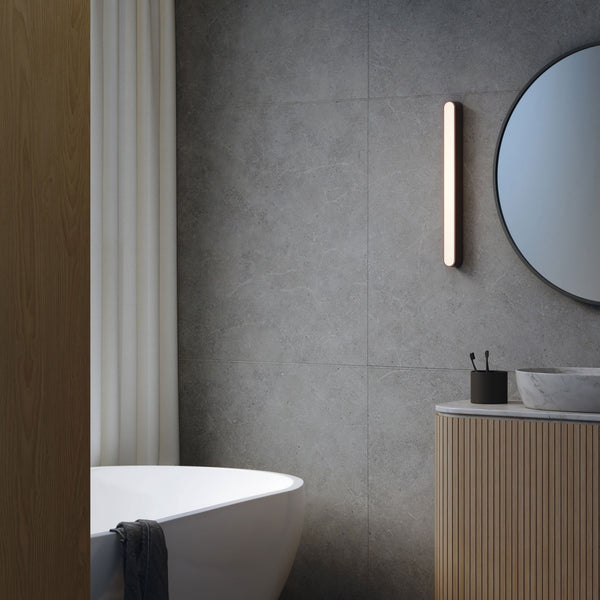 Atticus 600 LED IP44 Wall Light in Matt Black