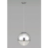 Miranda 40cm Polished Chrome & Clear Glass Pendant