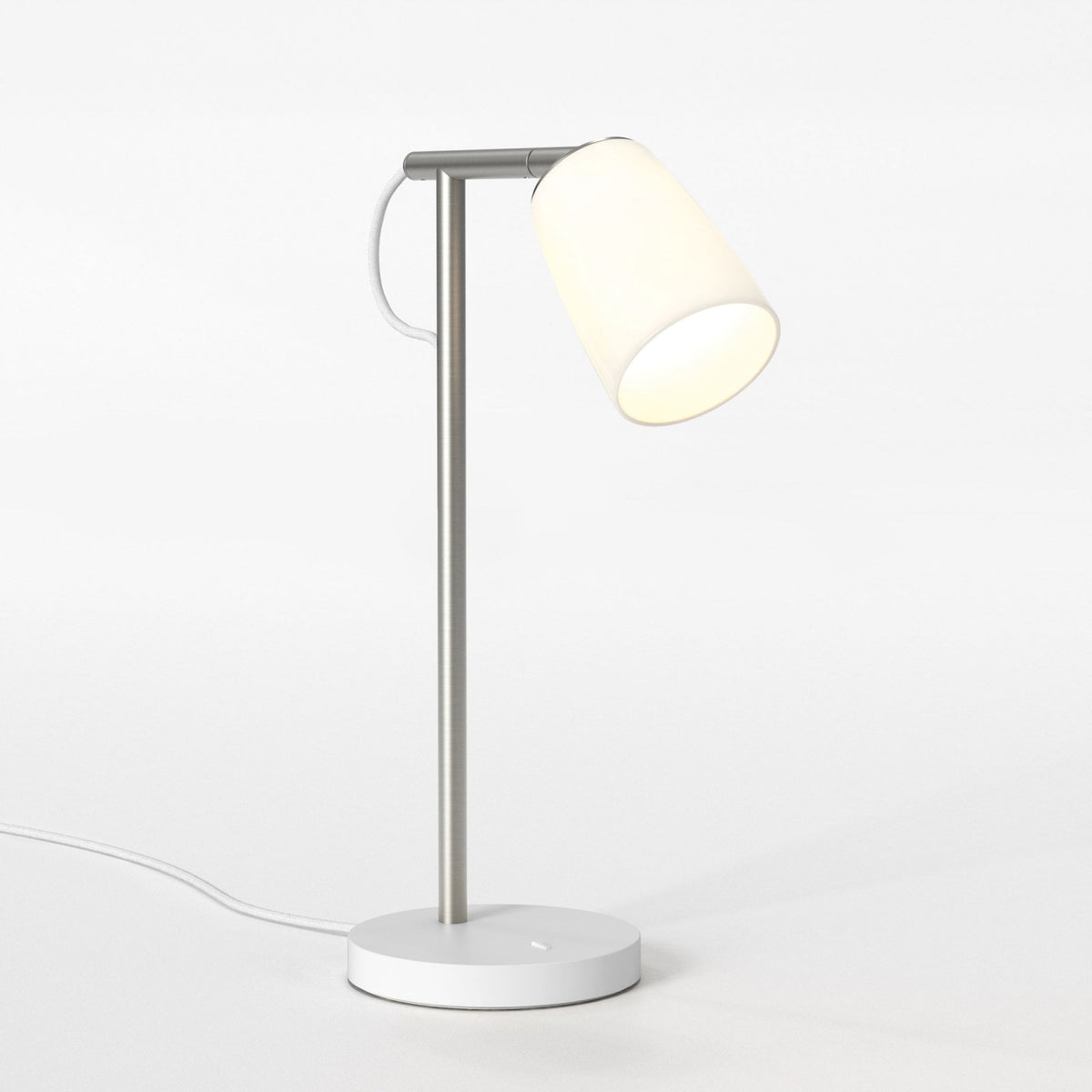 Carlton Desk Lamp in a Porcelain Finish with Porcelain Shade