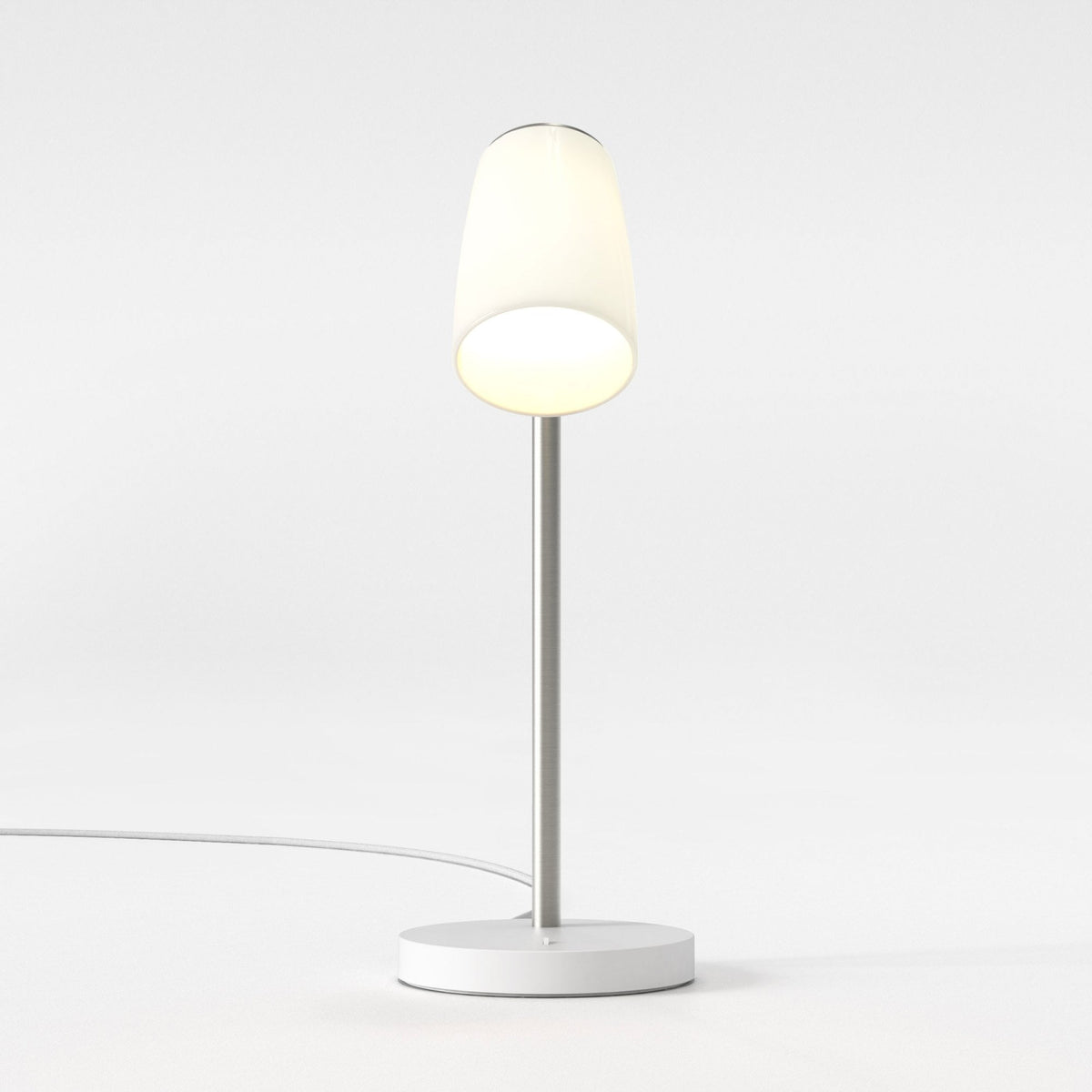 Carlton Desk Lamp in a Porcelain Finish with Porcelain Shade