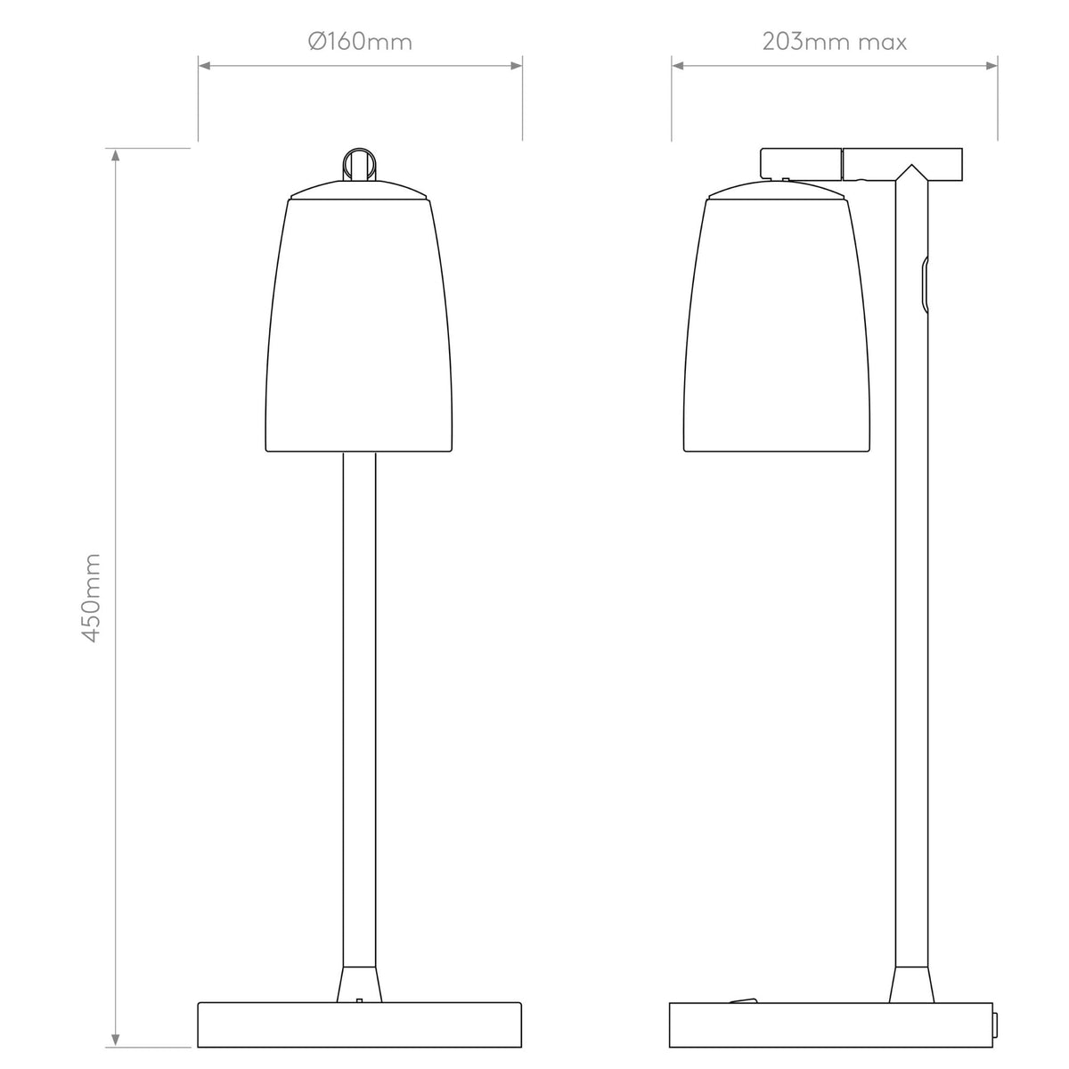 Carlton Desk Lamp in a Porcelain Finish with Porcelain Shade