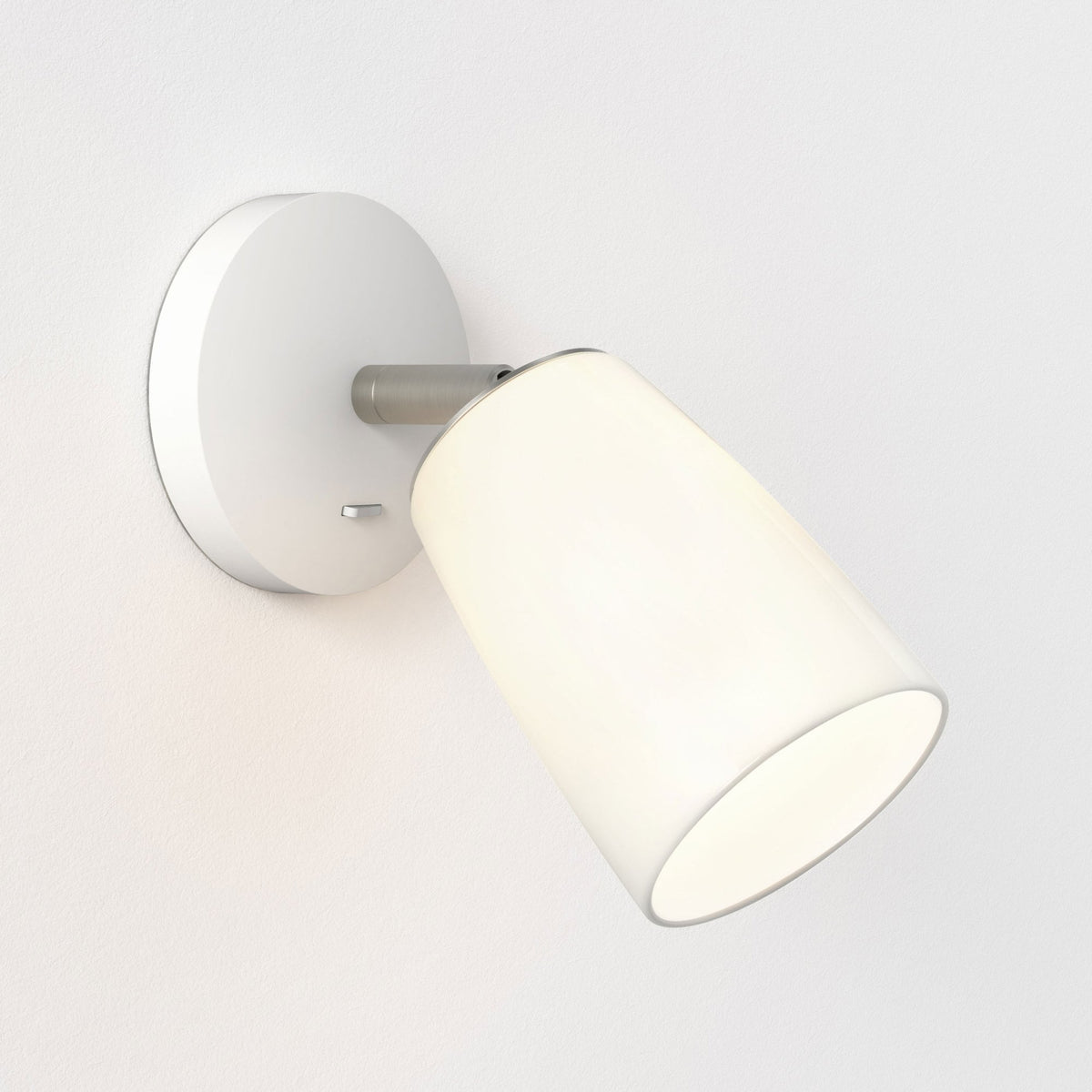 Carlton Wall Light in a Porcelain Finish with Porcelain Shade