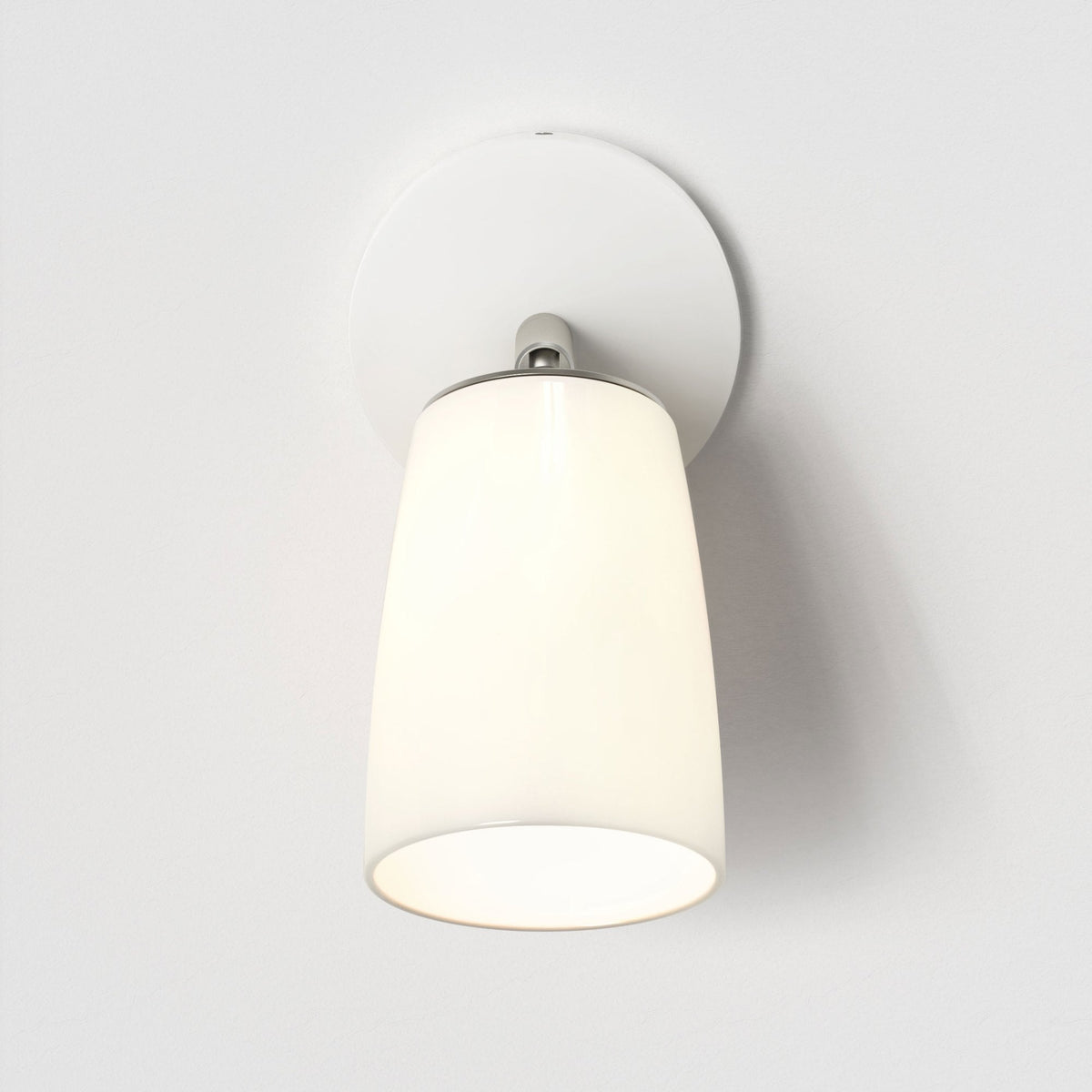 Carlton Wall Light in a Porcelain Finish with Porcelain Shade