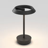 Halo LED Rechargeable Portable Table Lamp in Matt Black