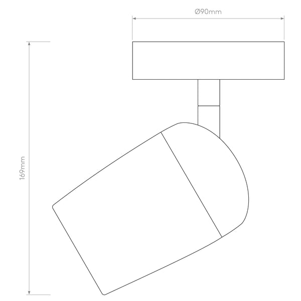 Koto Single Spotlight in Matt Black