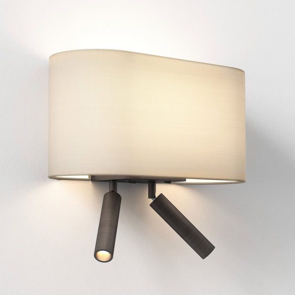 Venn Twin Reader Wall Light in Bronze